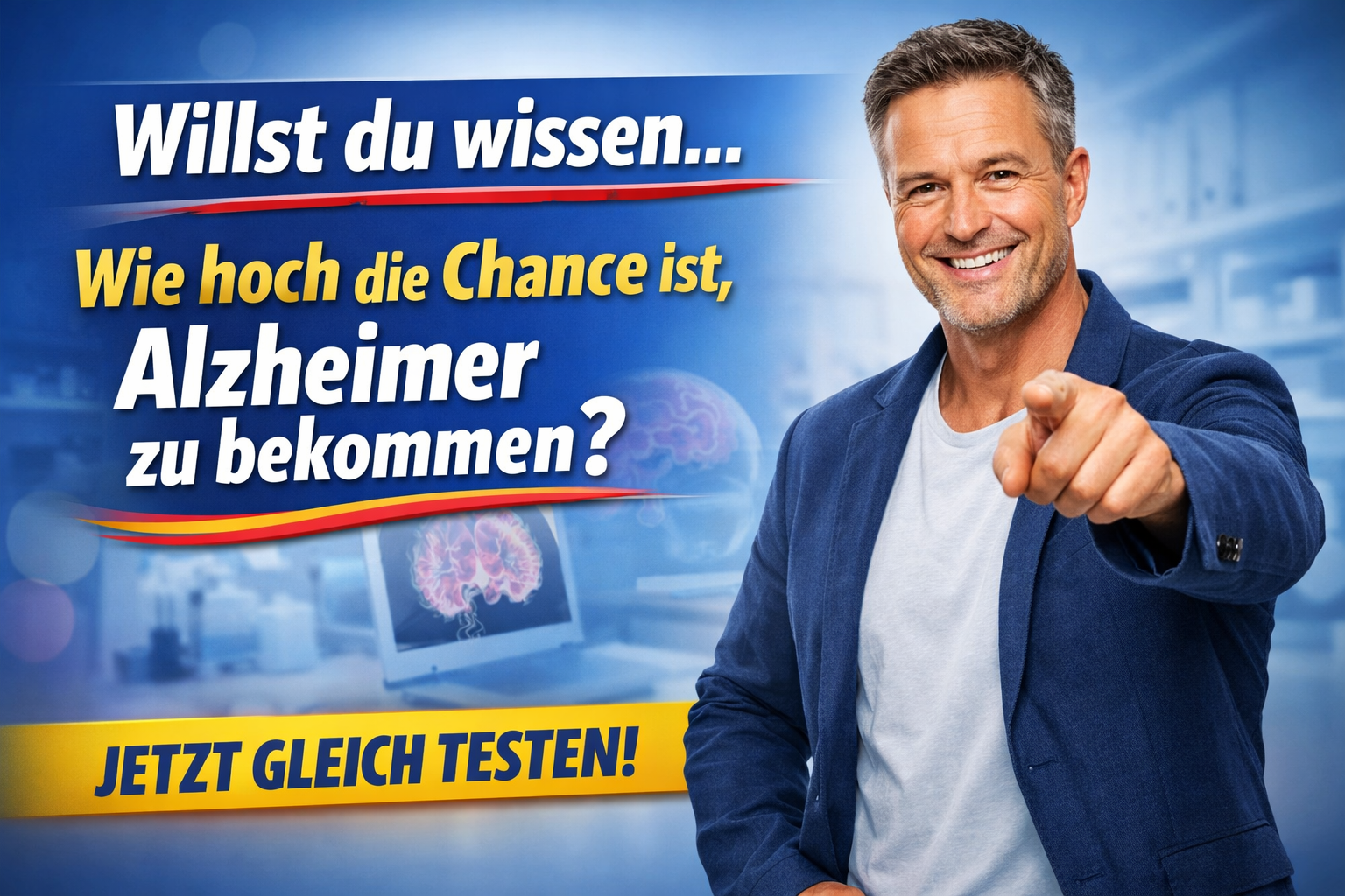 Willst du wissen, wie hoch die Chance ist, Alzheimer zu bekommen?